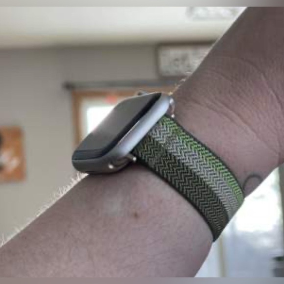 Apple Watch Band 38-41mm Sage Olive Braided Sporty Casual - Picture 4 of 4